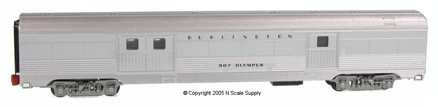 CB&Q - Lightweight-Corrugated - Baggage - Con-Cor 0001-423105